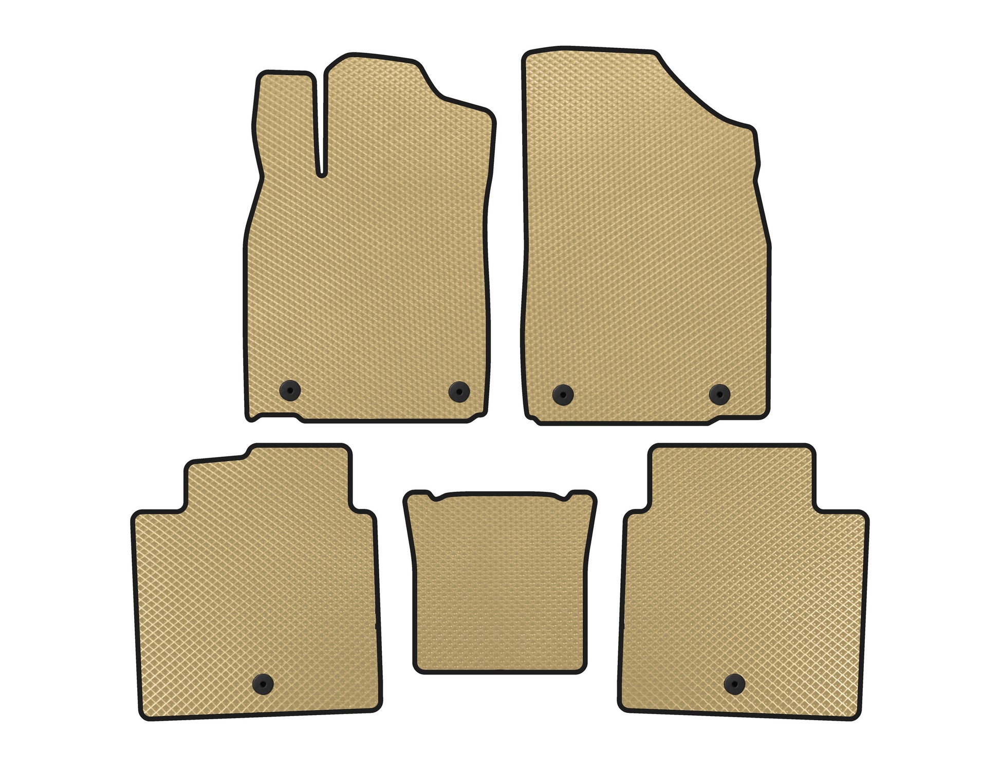 EVA Floor Mats (2012-2015, SD, Beige) for Lexus ES 2012-2018 - image 1