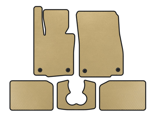 EVA Floor Mats (for S F55, 5-Door, Beige) for Mini Cooper F55/56/57 2014-2023 - image 1