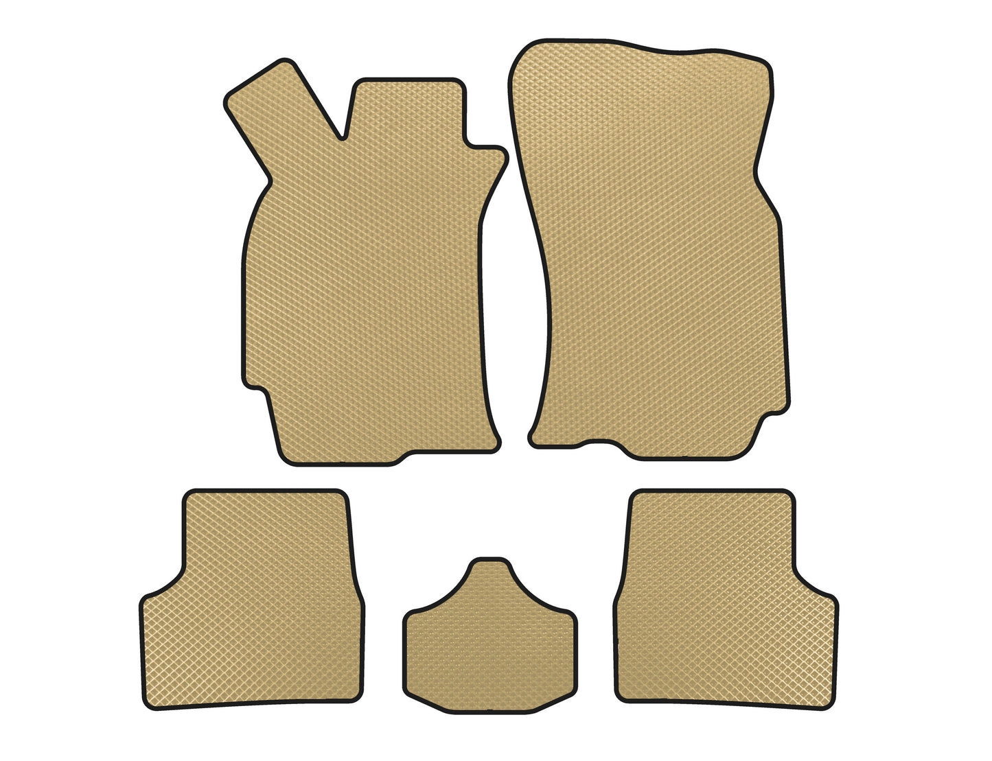 EVA Floor Mats (SD, Beige) for Fiat Albea 2002-2012 - image 1