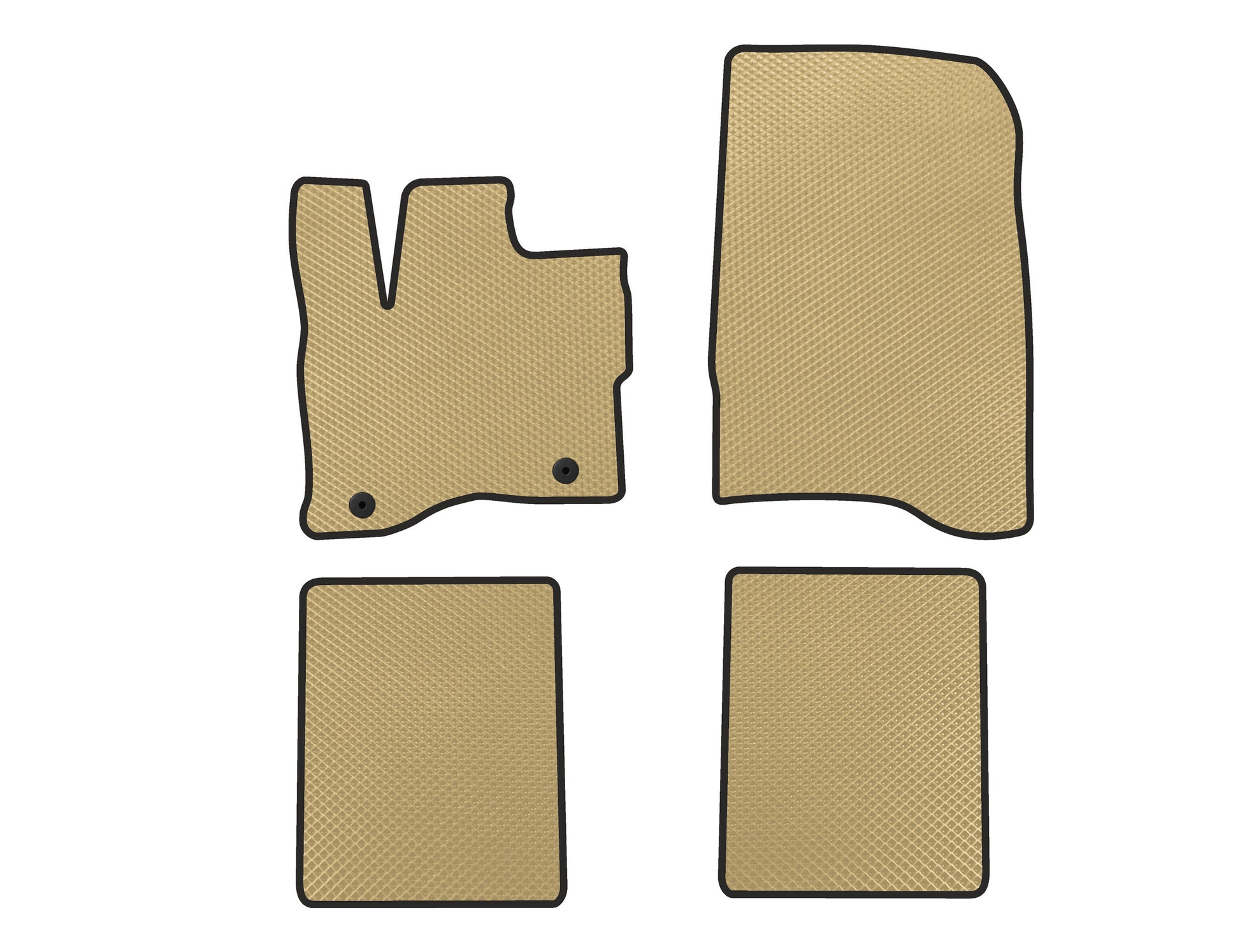 EVA Floor Mats (SD, USA, Beige) for Ford Taurus 2015- - image 1