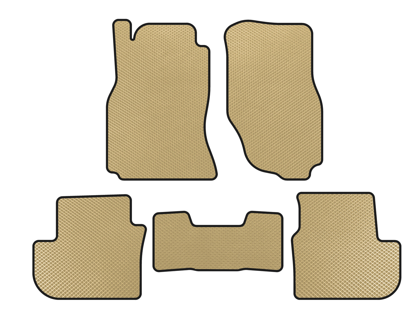 EVA Floor Mats (SD, Beige) for Infiniti G35 (V35/CV35) 2003-2007 - image 1