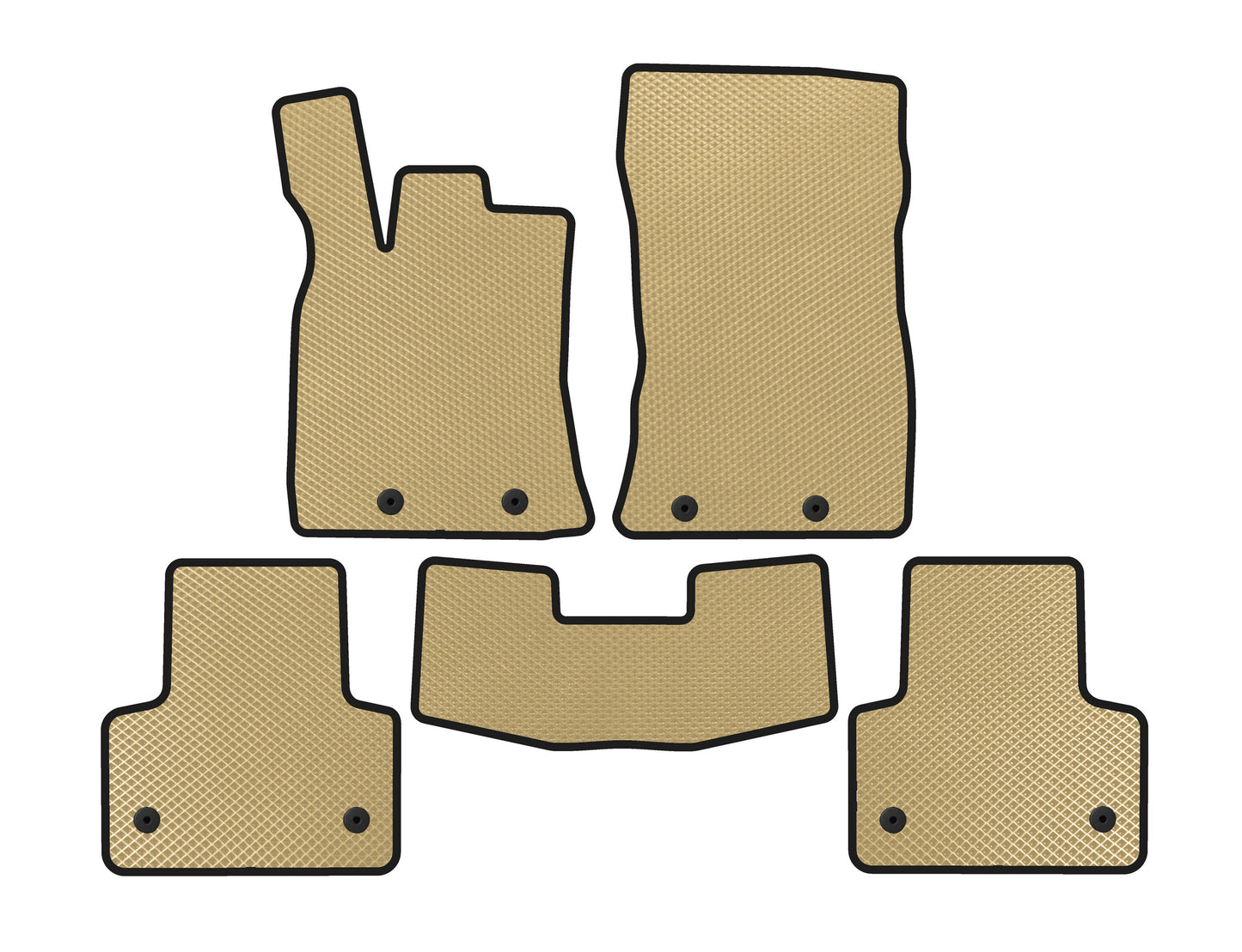 EVA Floor Mats (Short, Beige) for Jaguar XJ 2010- - image 1
