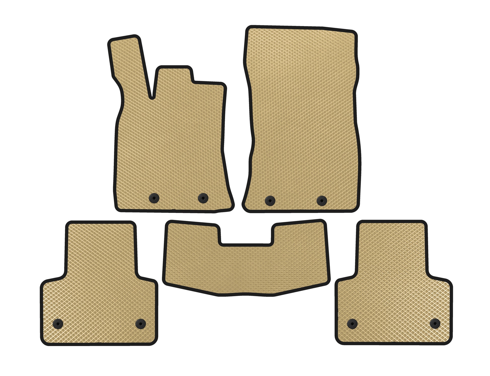 EVA Floor Mats (Short, Beige) for Jaguar XJ 2010- - image 1