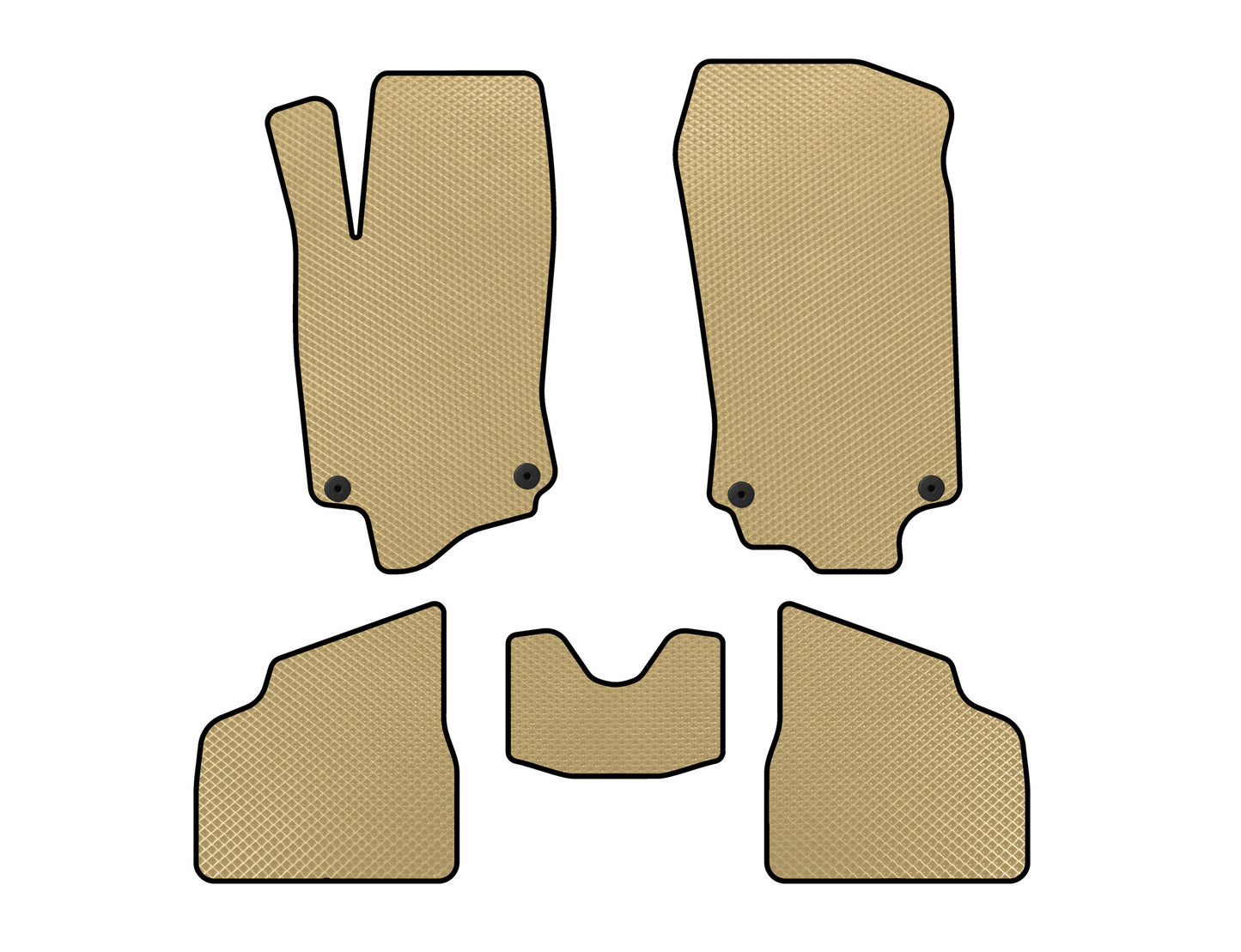EVA Floor Mats (Beige) for Opel Corsa C 2000-2006 - image 1