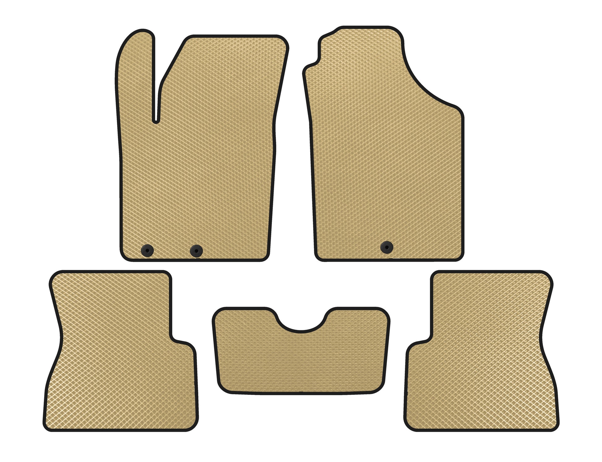 EVA Floor Mats (Beige) for Kia Picanto 2011-2016 - image 1
