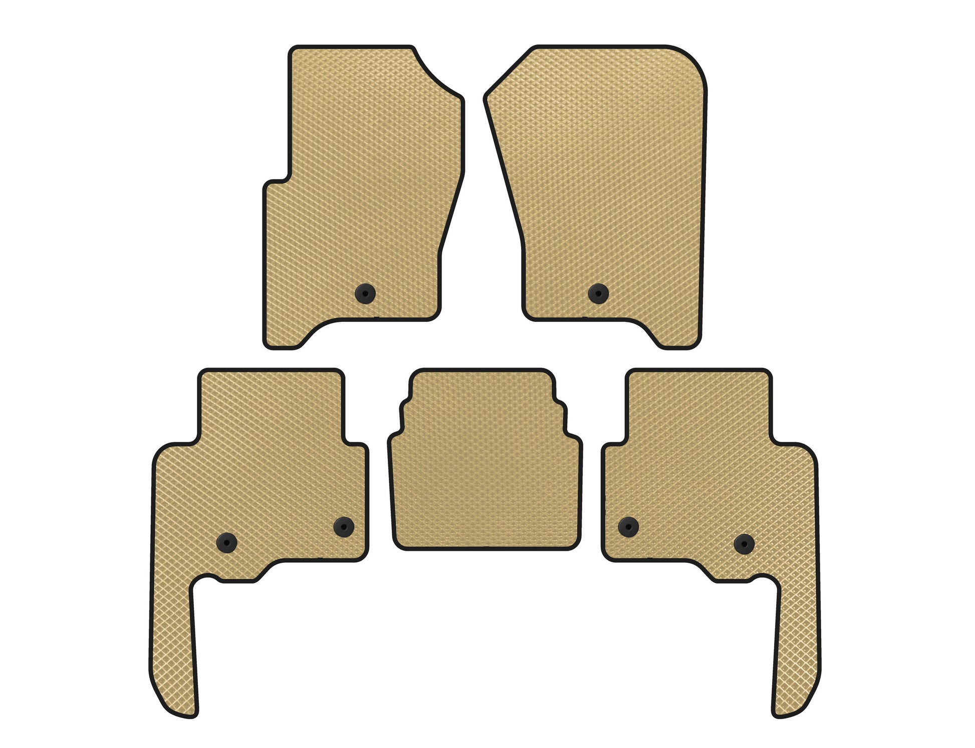 EVA V2 Floor Mats (Beige) for Land Rover Discovery IV 2009-2017 - image 1