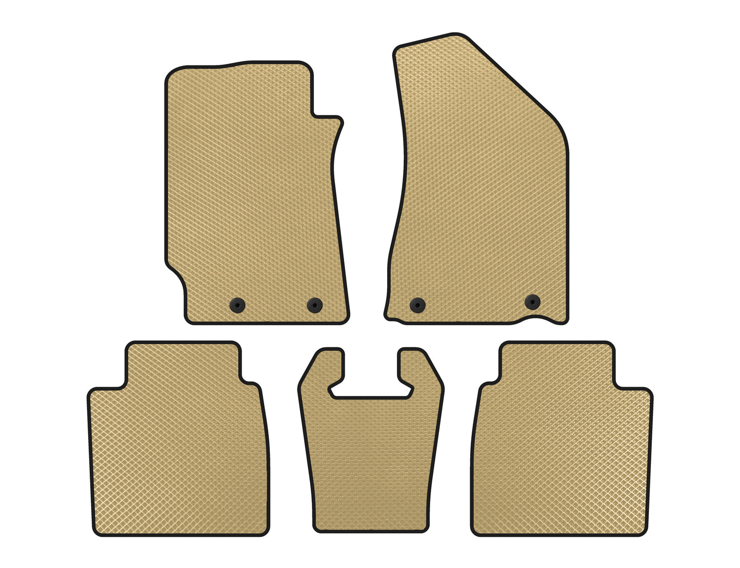 EVA Floor Mats (SD, Beige) for Geely Emgrand EC8 - image 1