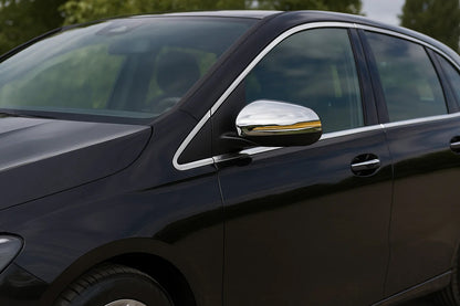 Mirror Covers (2 pcs, Stainless Steel) for Mercedes B-class W247 2019- - image 1