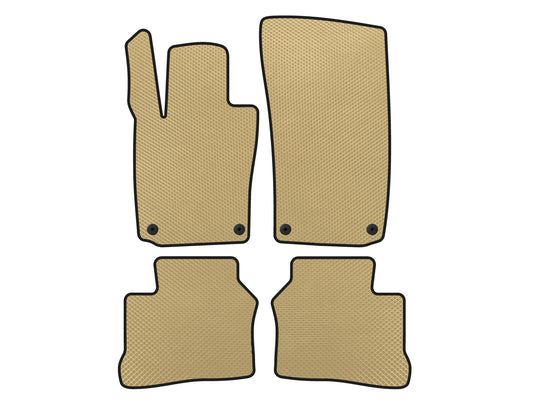 EVA Floor Mats (2009-2013, Coupe, 4-Door, Beige) for Porsche Panamera 2009-2016 - image 1