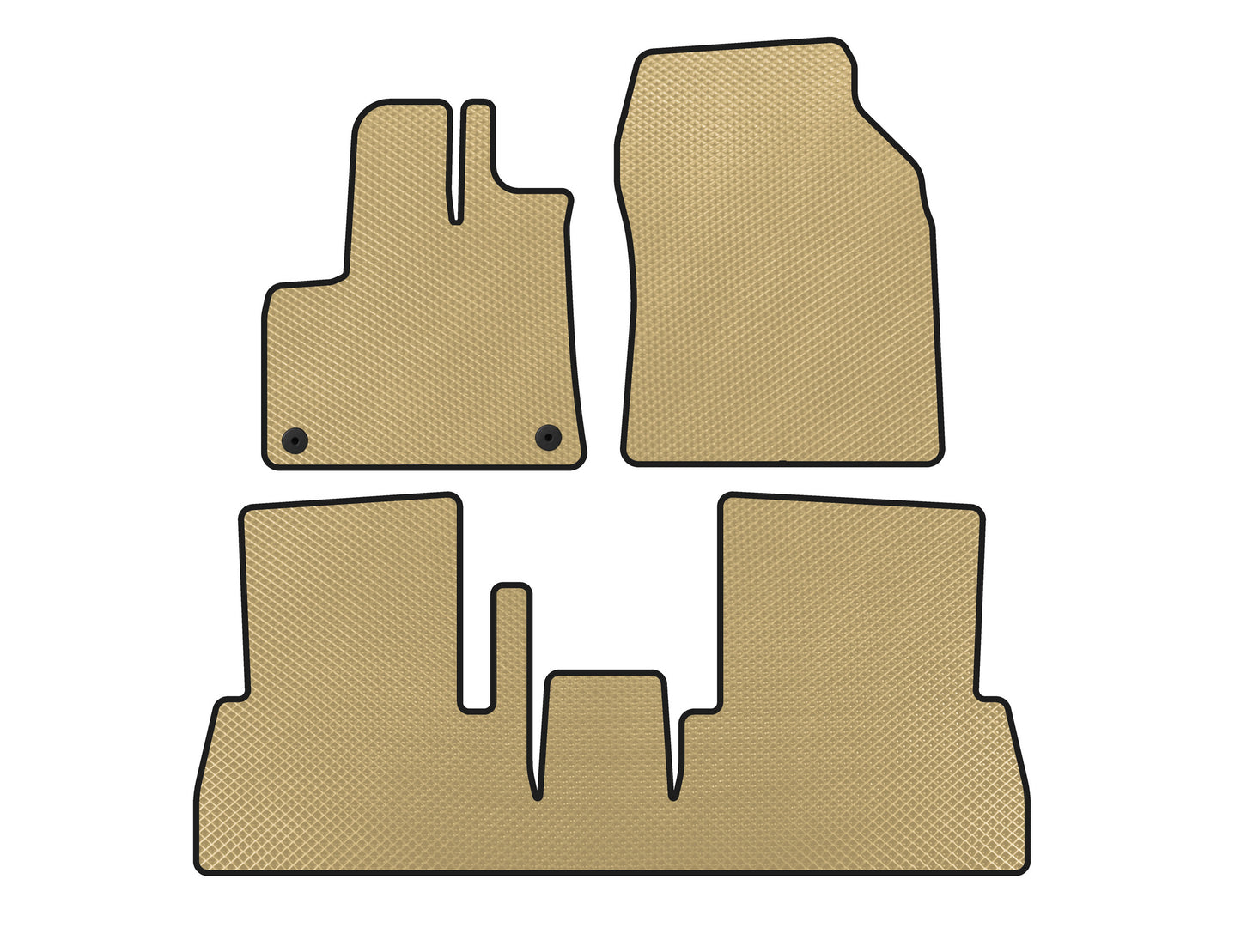 EVA Floor Mats (Manual Transmission, Beige) for Citroen Berlingo/Multispace 2018- - image 1