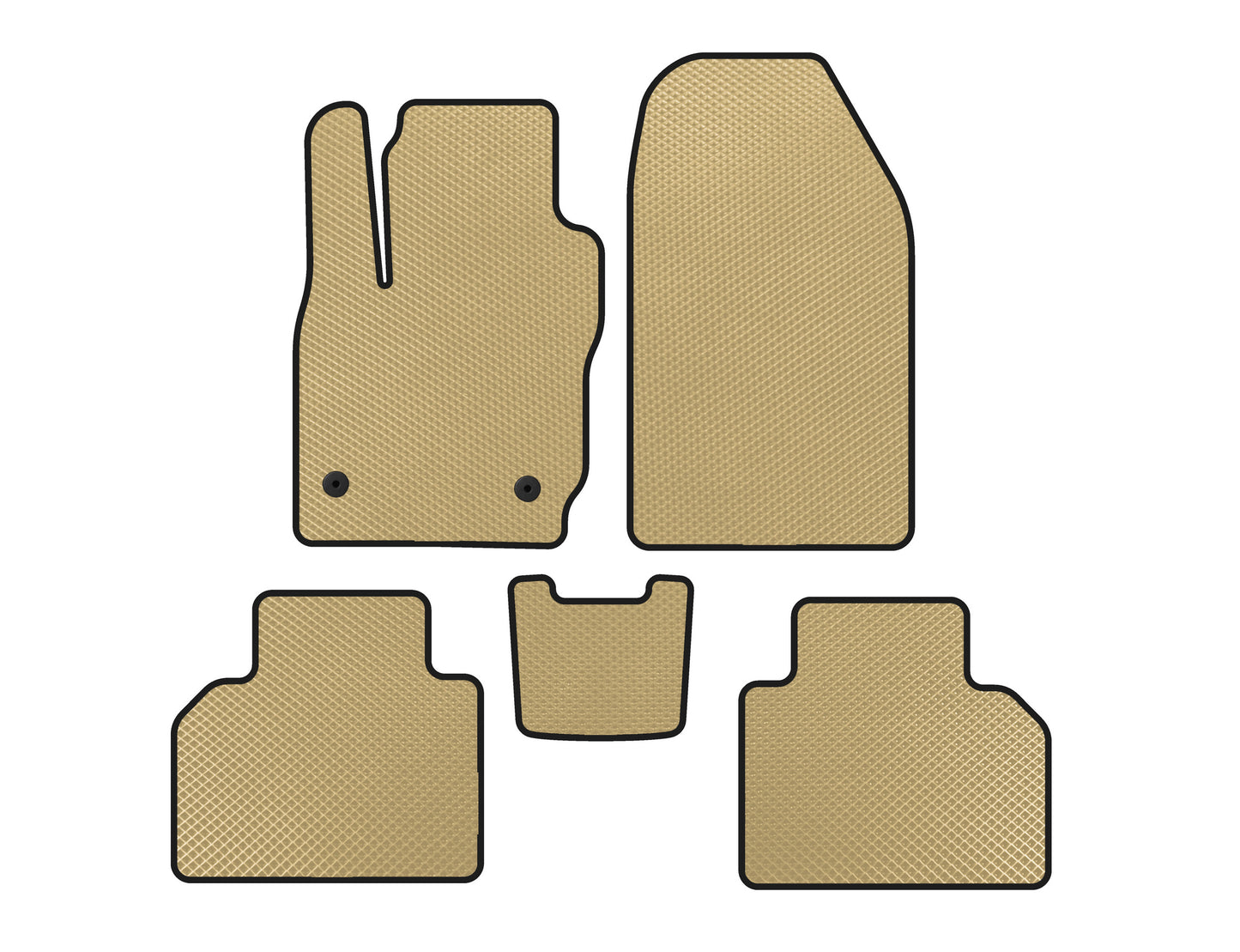 EVA Floor Mats (Beige) for Ford Courier 2014-2023 - image 1