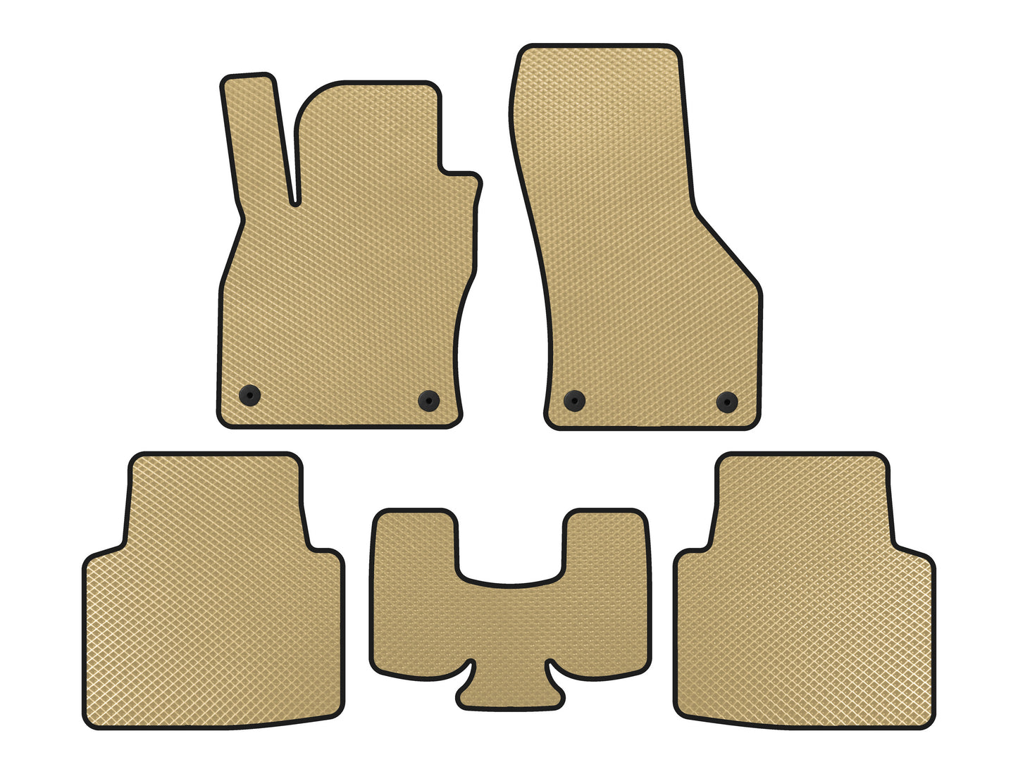 EVA Floor Mats (Beige) for Volkswagen Arteon 2017-2025 - image 1