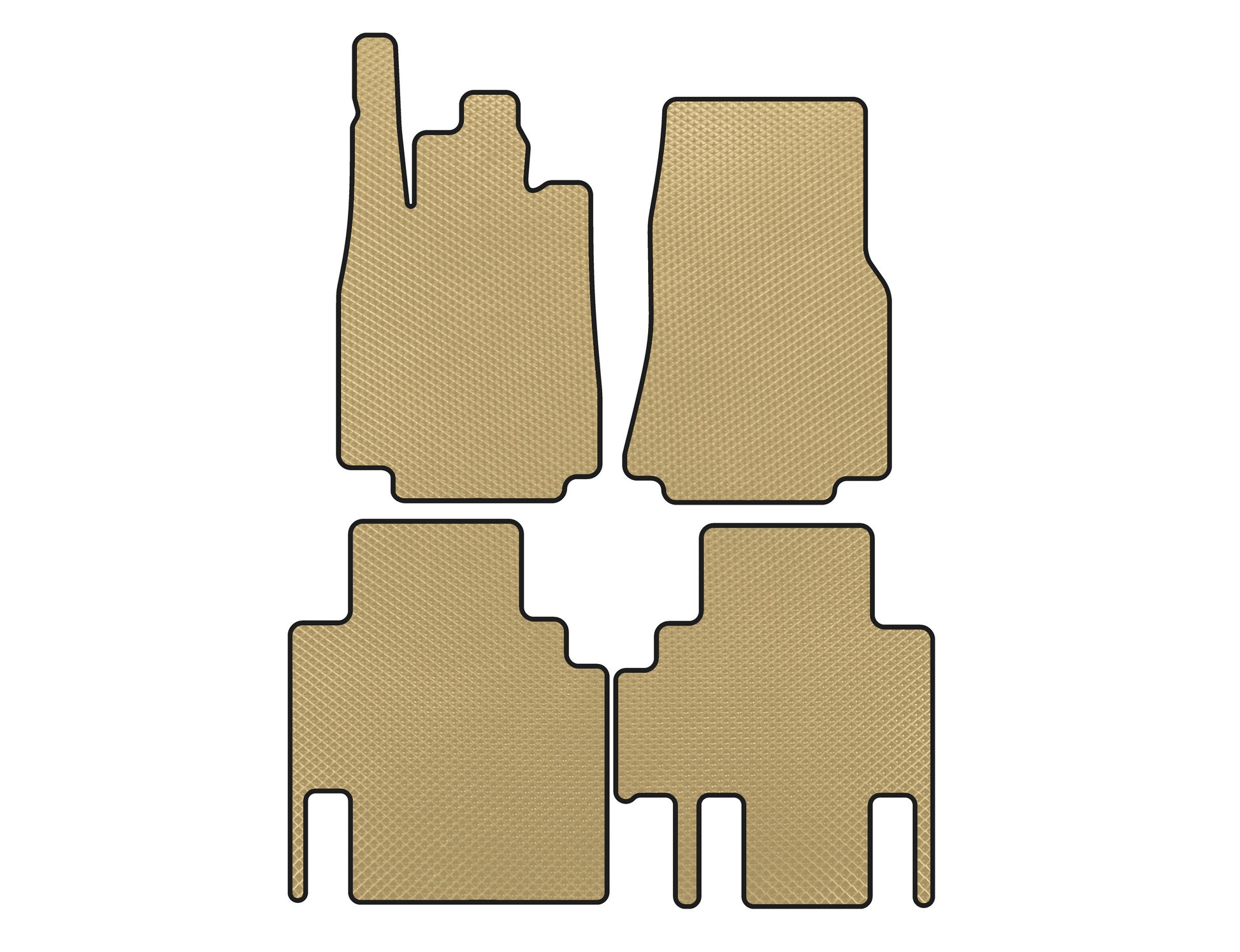 EVA Floor Mats (Beige) for Mercedes Vaneo W414 2001-2005 - image 1