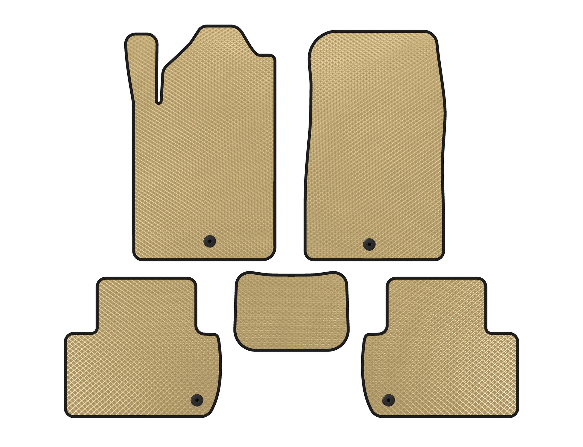 EVA Floor Mats (Beige) for SsangYong Rexton I 2001-2017 - image 1