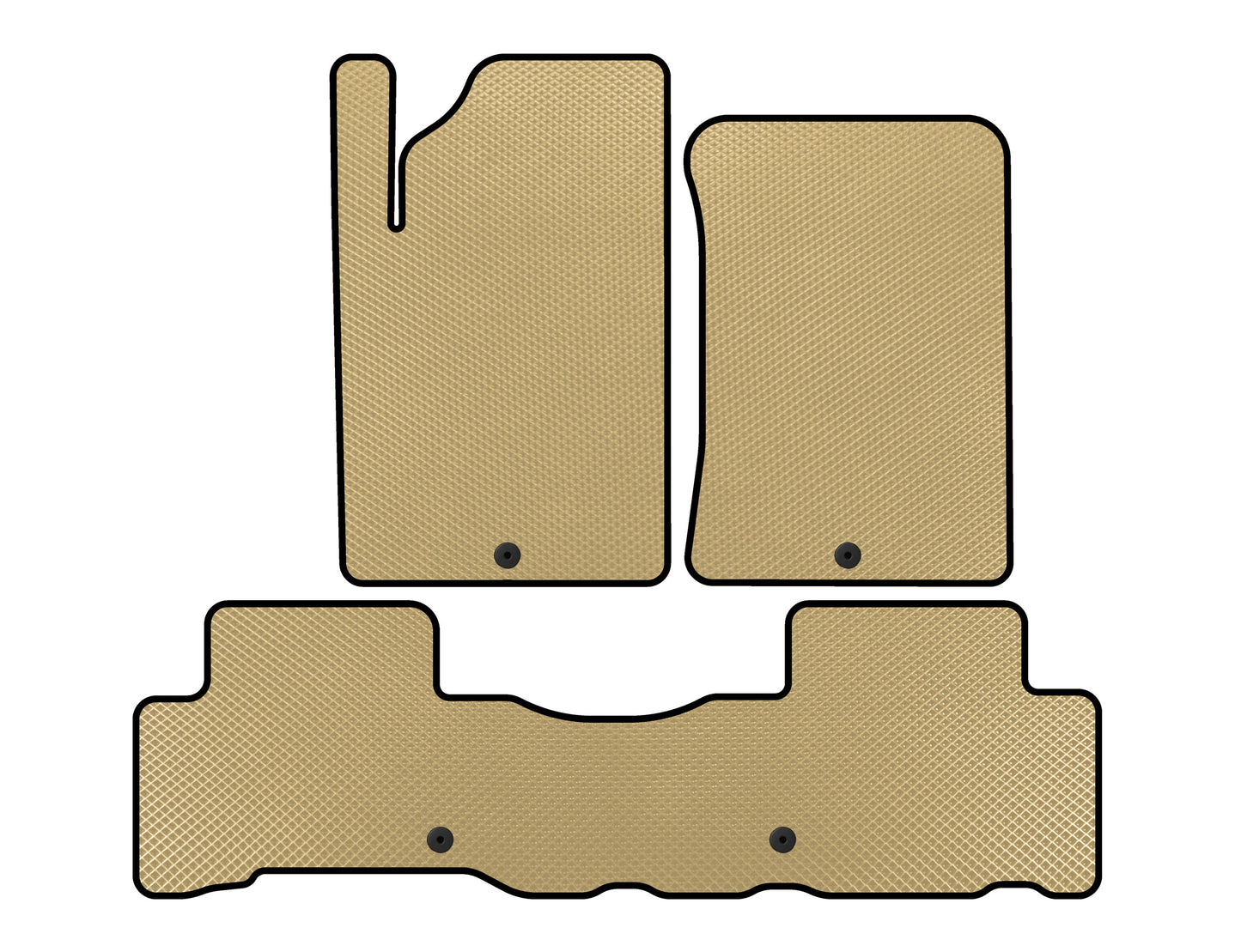 EVA Floor Mats (Beige) for SsangYong Rexton II 2017- - image 1