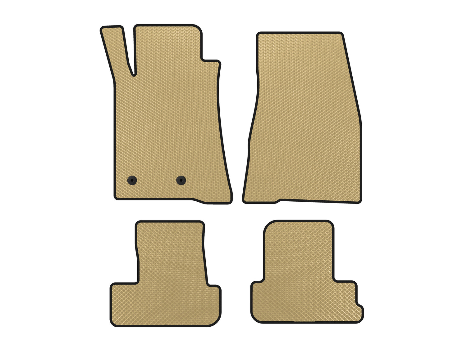 EVA Floor Mats (2009-2014, GT, Convertible, Beige) for Ford Mustang 2005-2014 - image 1