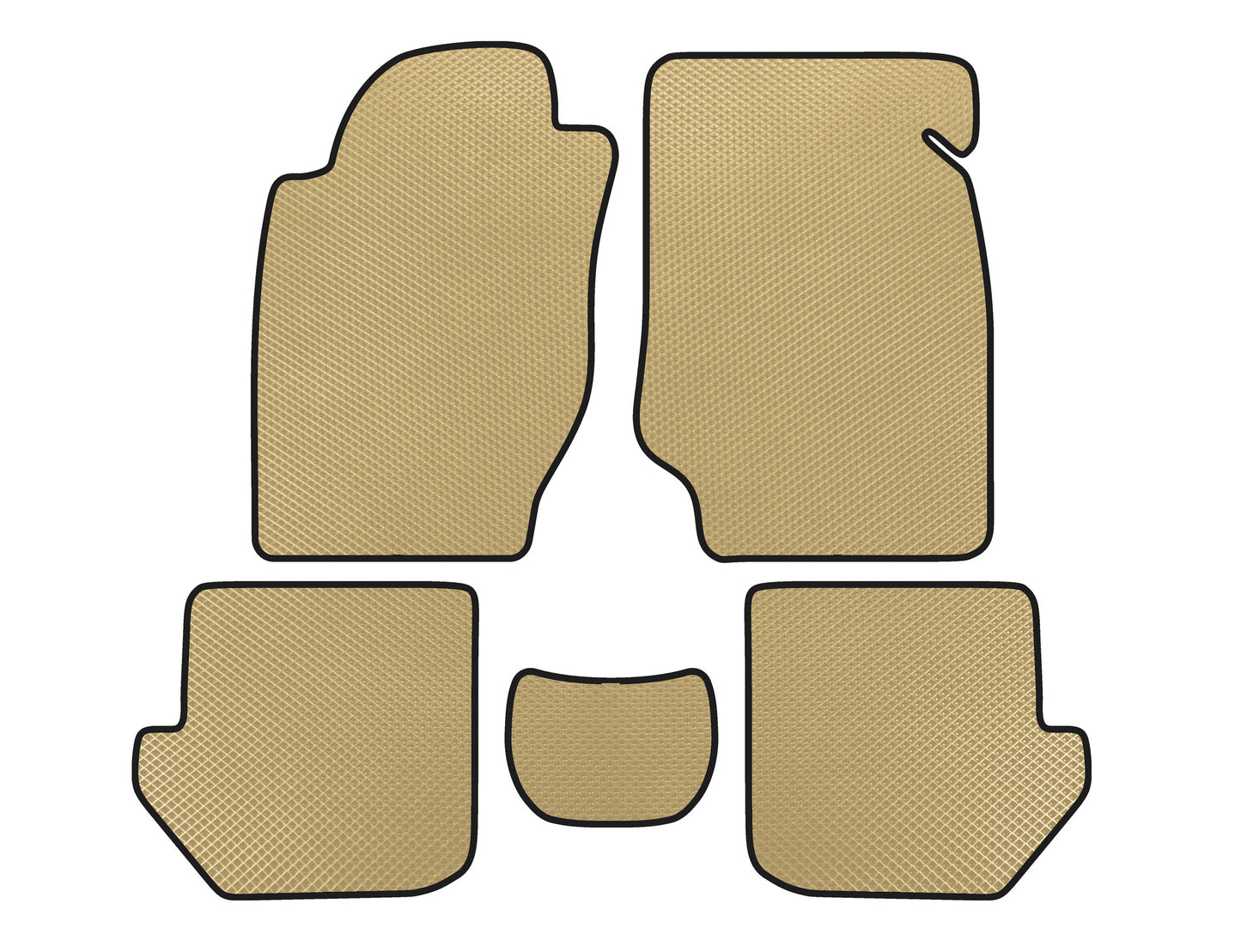 EVA Floor Mats (Beige) for Toyota Rav 4 1996-2001 - image 1
