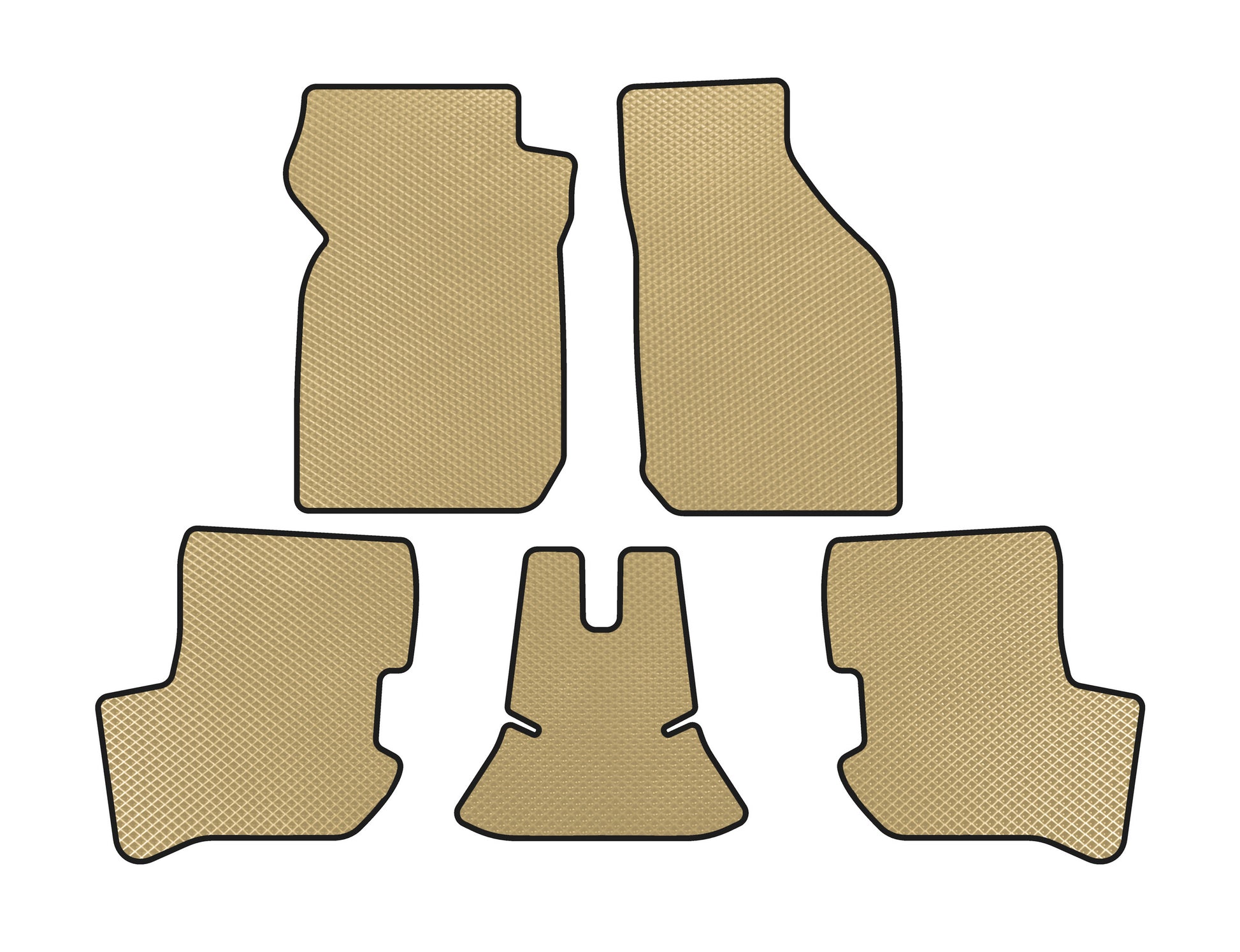 EVA Floor Mats (HB, Beige) for Ford Ka 1996-2008 - image 1