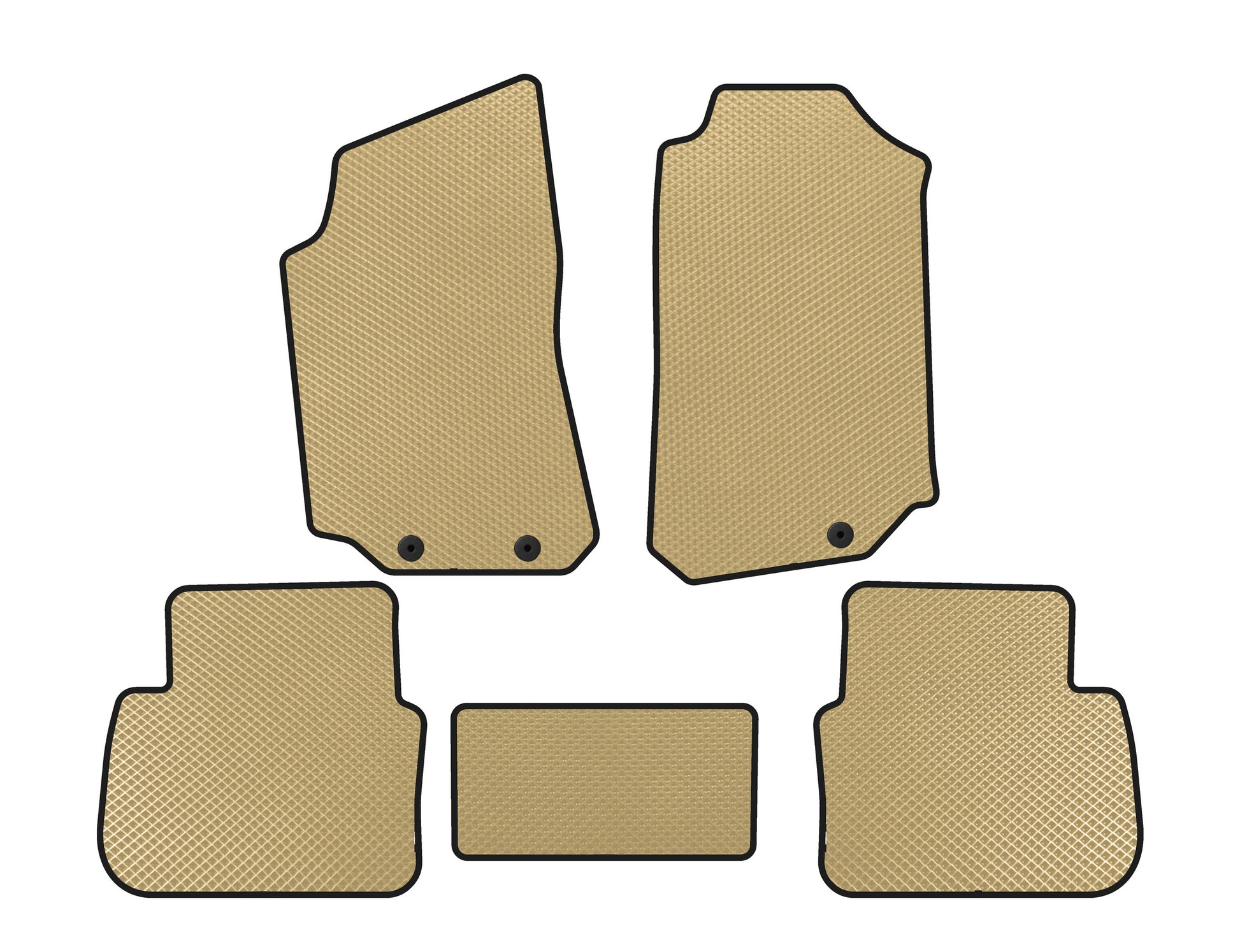 EVA Floor Mats (Beige) for Saab 9-5 1997-2010 - image 1