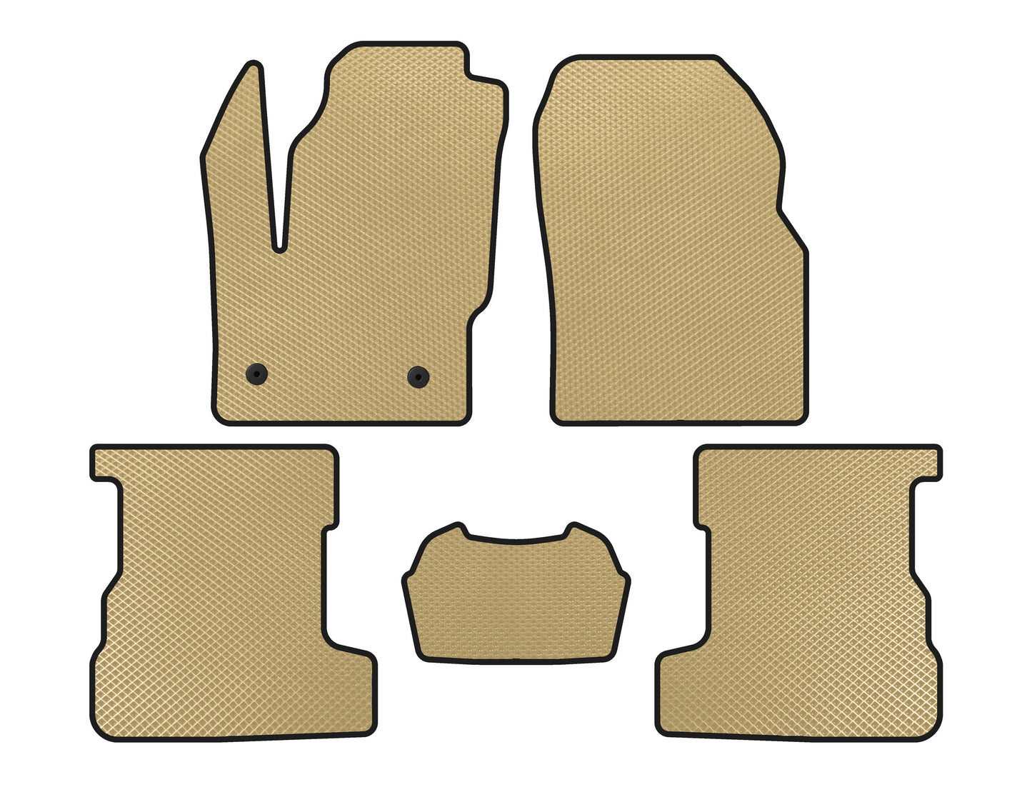 EVA Floor Mats (Beige) for Lincoln MKC 2015- - image 1