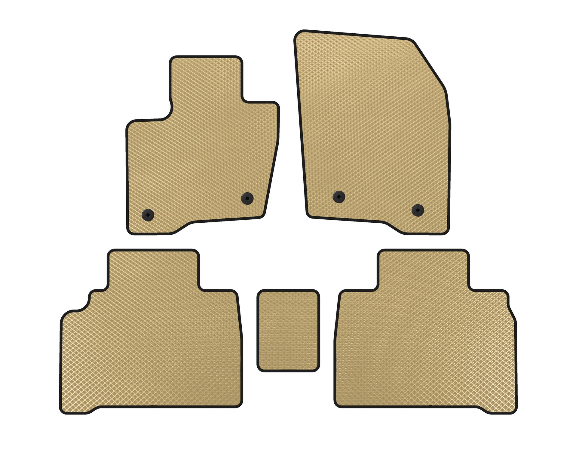 EVA Floor Mats (HB, Beige) for Ford Galaxy 2015- - image 1