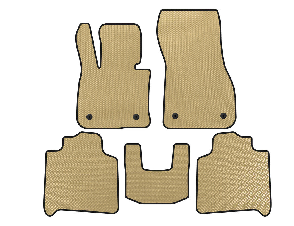 EVA floor mats (For F46, 2 rows, Beige) for BMW 2 series Active Tourer F45/46 2014-2021 - image 1