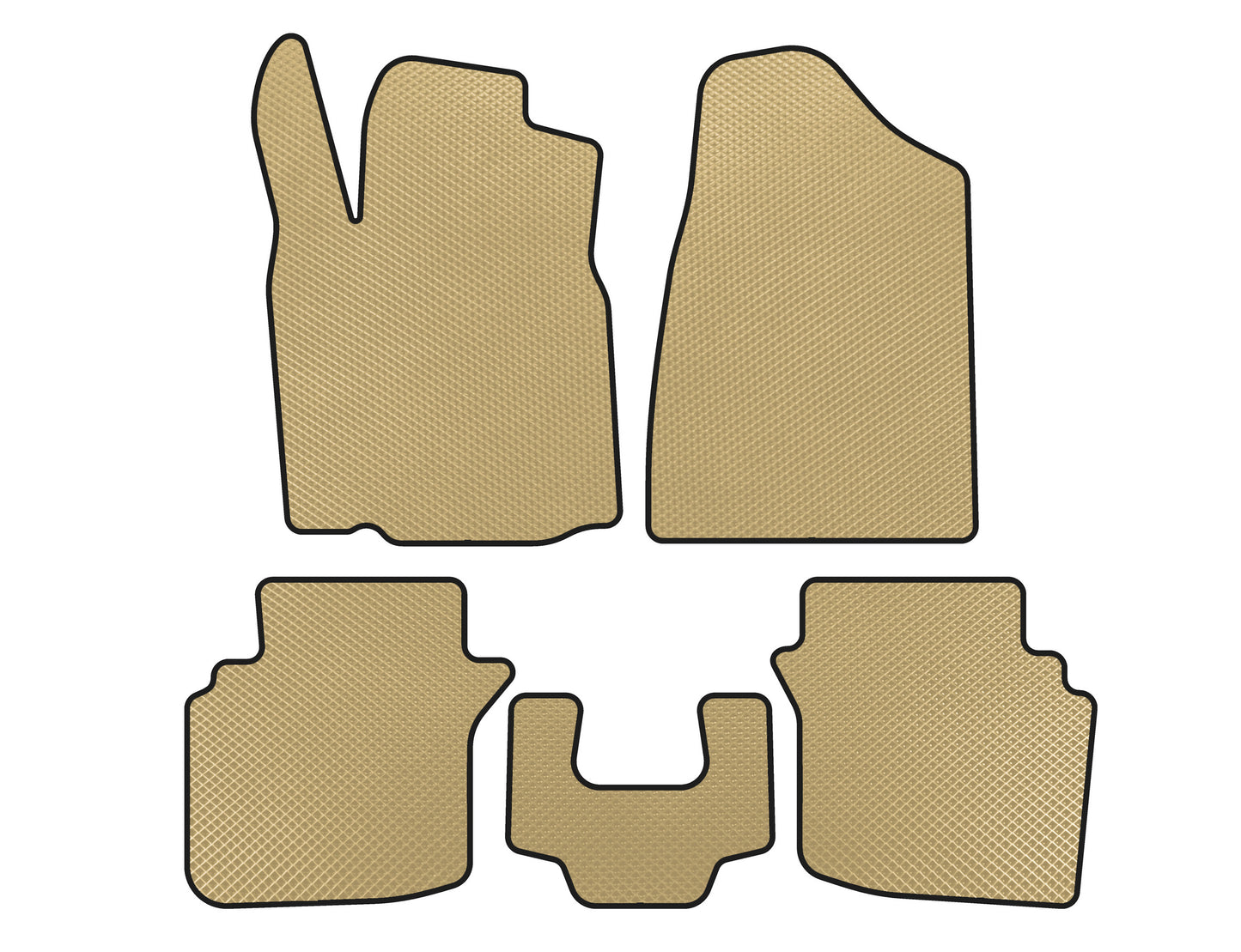 EVA Floor Mats (2004-2006, Beige) for Chrysler Sebring II 2001-2006 - image 1