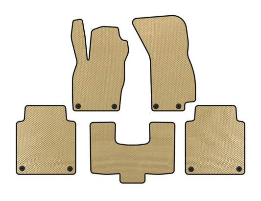EVA Floor Mats (Long, Beige) for Audi A8 2018- - image 1