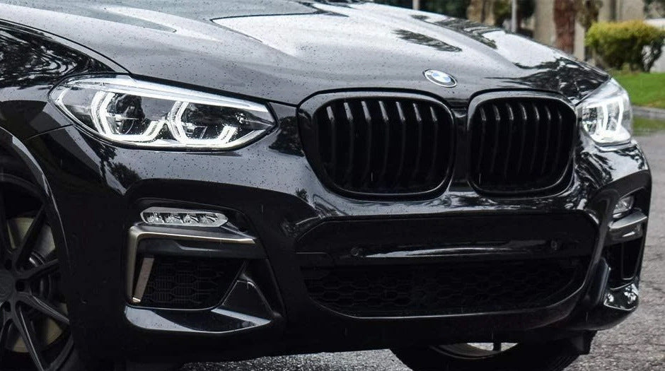 Kidney Grilles 1 Bar (2018-2021, Gloss Black) for BMW X3 G01 2018- - image 4