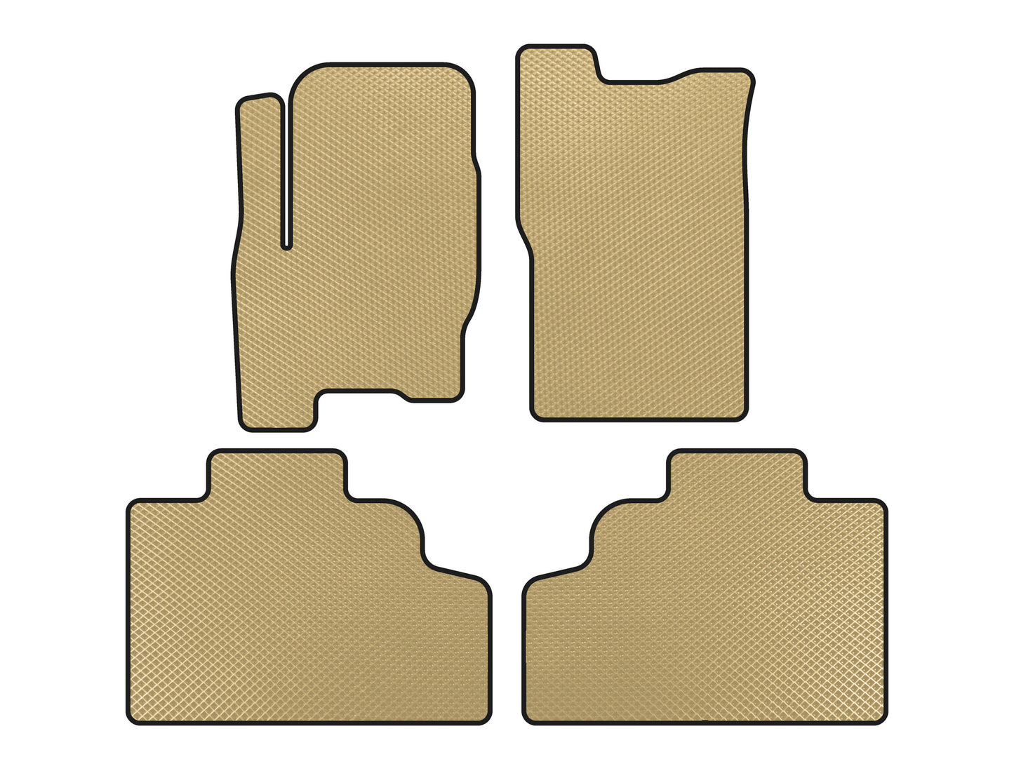 EVA Floor Mats (Beige) for SsangYong Korando 1997-2006 - image 1