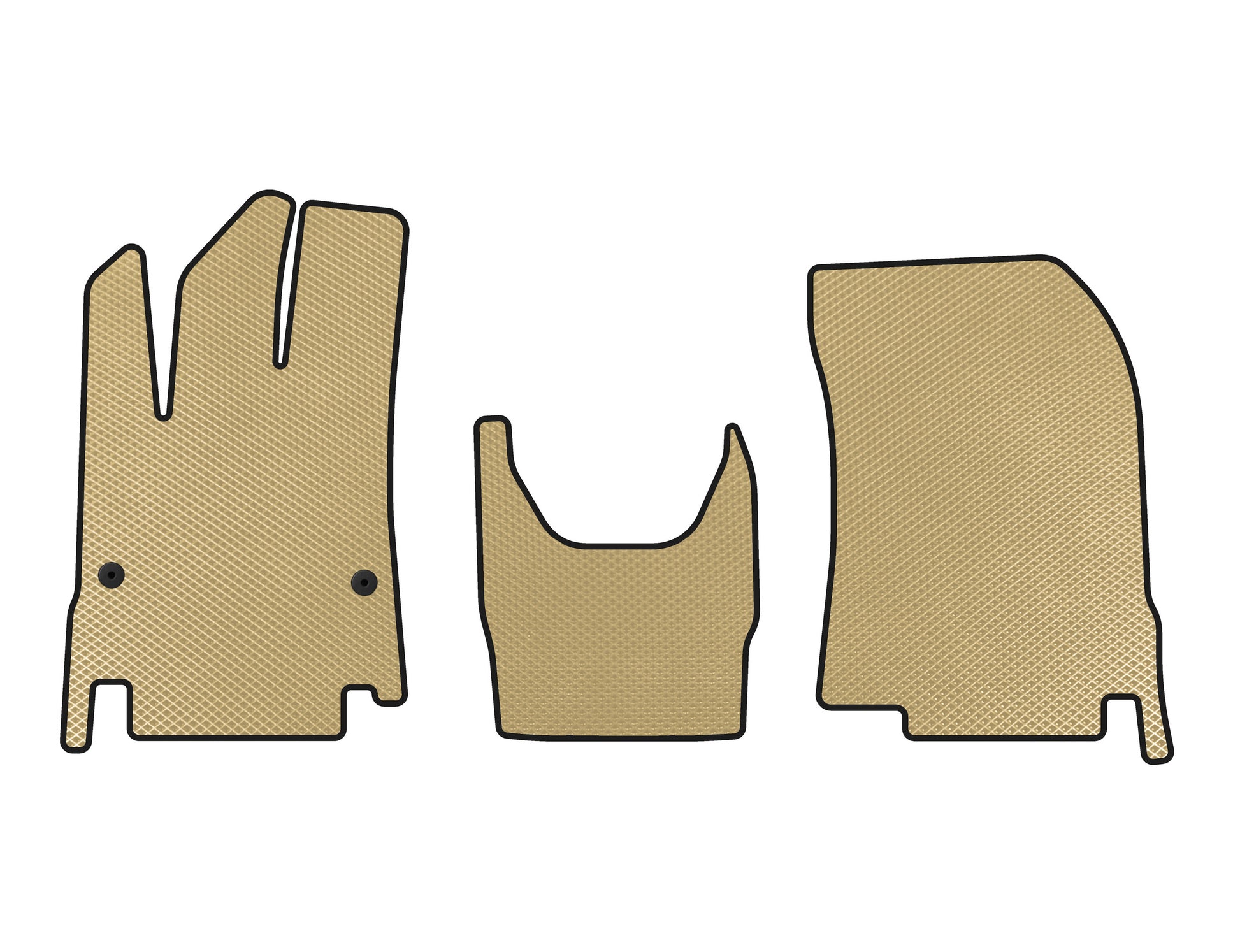 EVA Floor Mats (Beige) for Peugeot Partner/Rifter 2019- - image 1