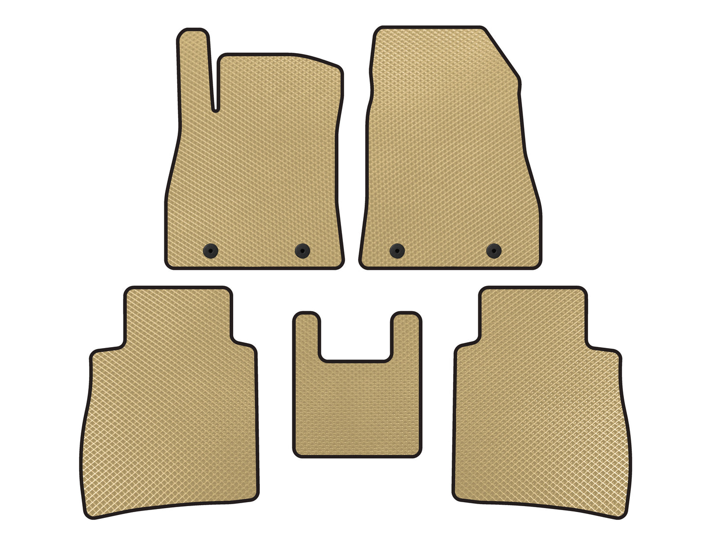 EVA Floor Mats (SD, Beige) for Nissan Sentra 2012-2019 - image 1