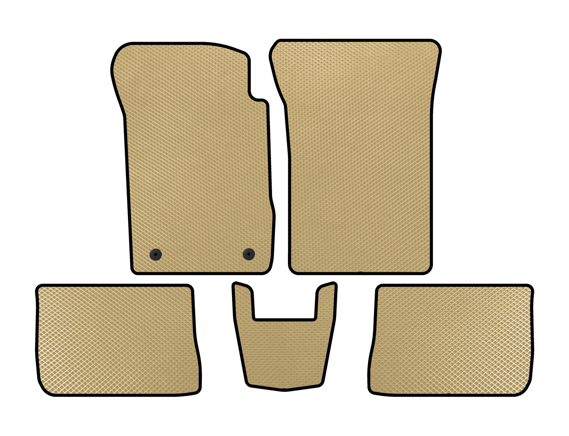 EVA Floor Mats (SD, Beige) for Renault Symbol 2008-2013 - image 1
