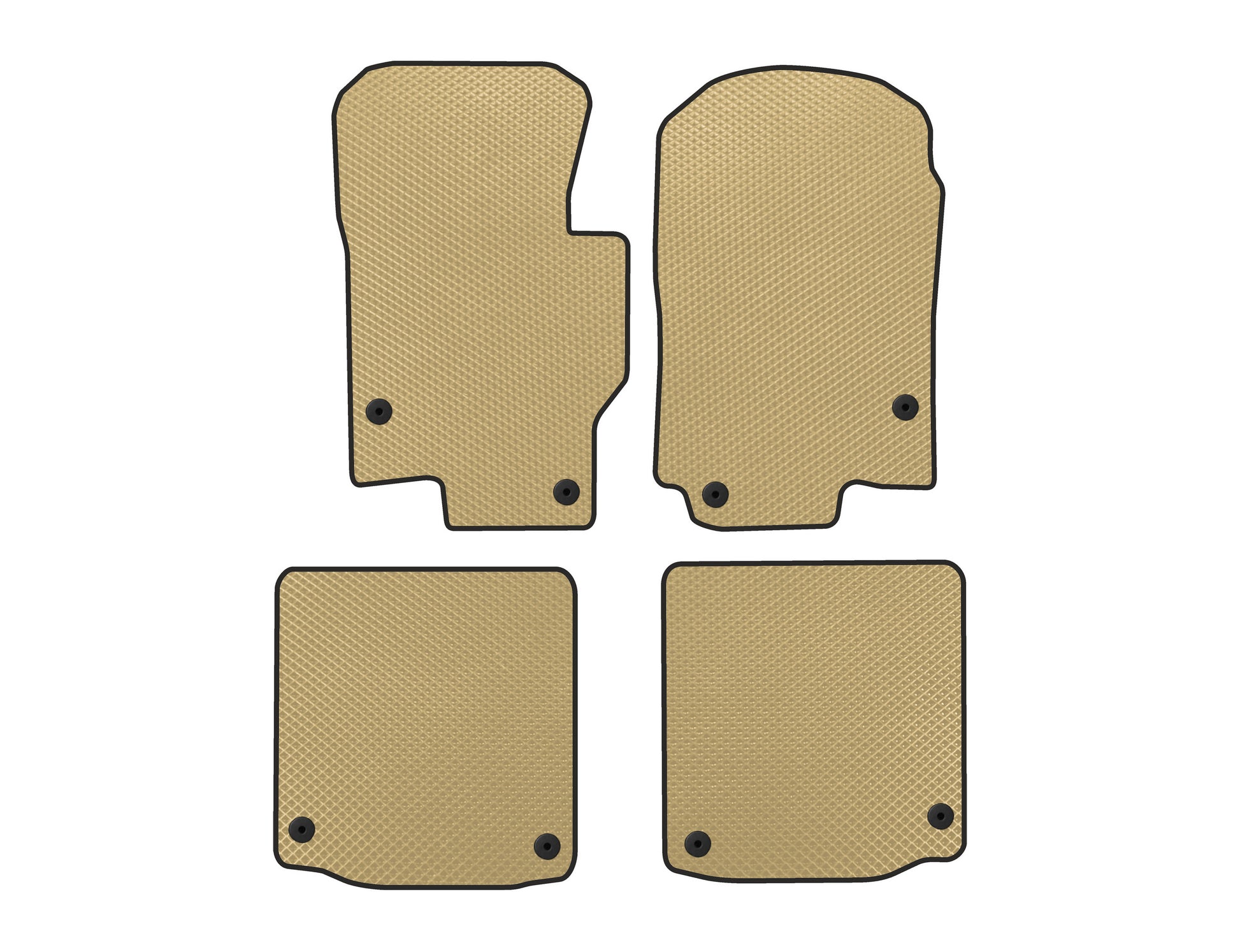 EVA Floor Mats (For GLS600 Maybach, Beige) for Mercedes GLS X167 2019- - image 1