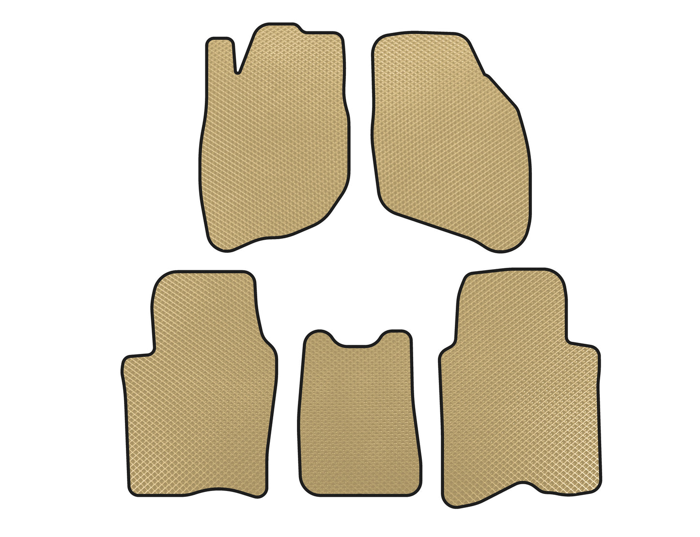 EVA Floor Mats (SD, Beige) for Honda City 2002-2008 - image 1