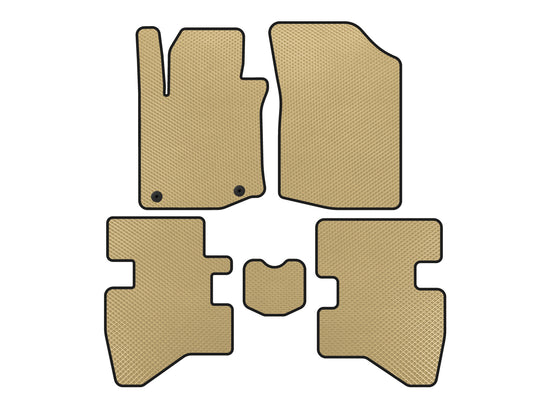 EVA Floor Mats (HB, Beige) for Citroen C-1 2014-2021 - image 1