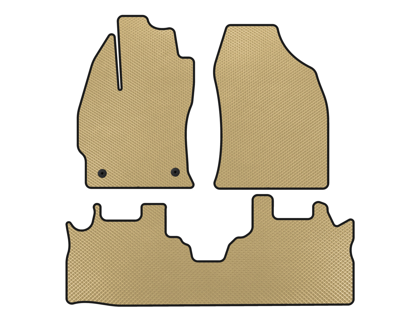 EVA Floor Mats (2 Rows, Beige) for Toyota Prius - image 1