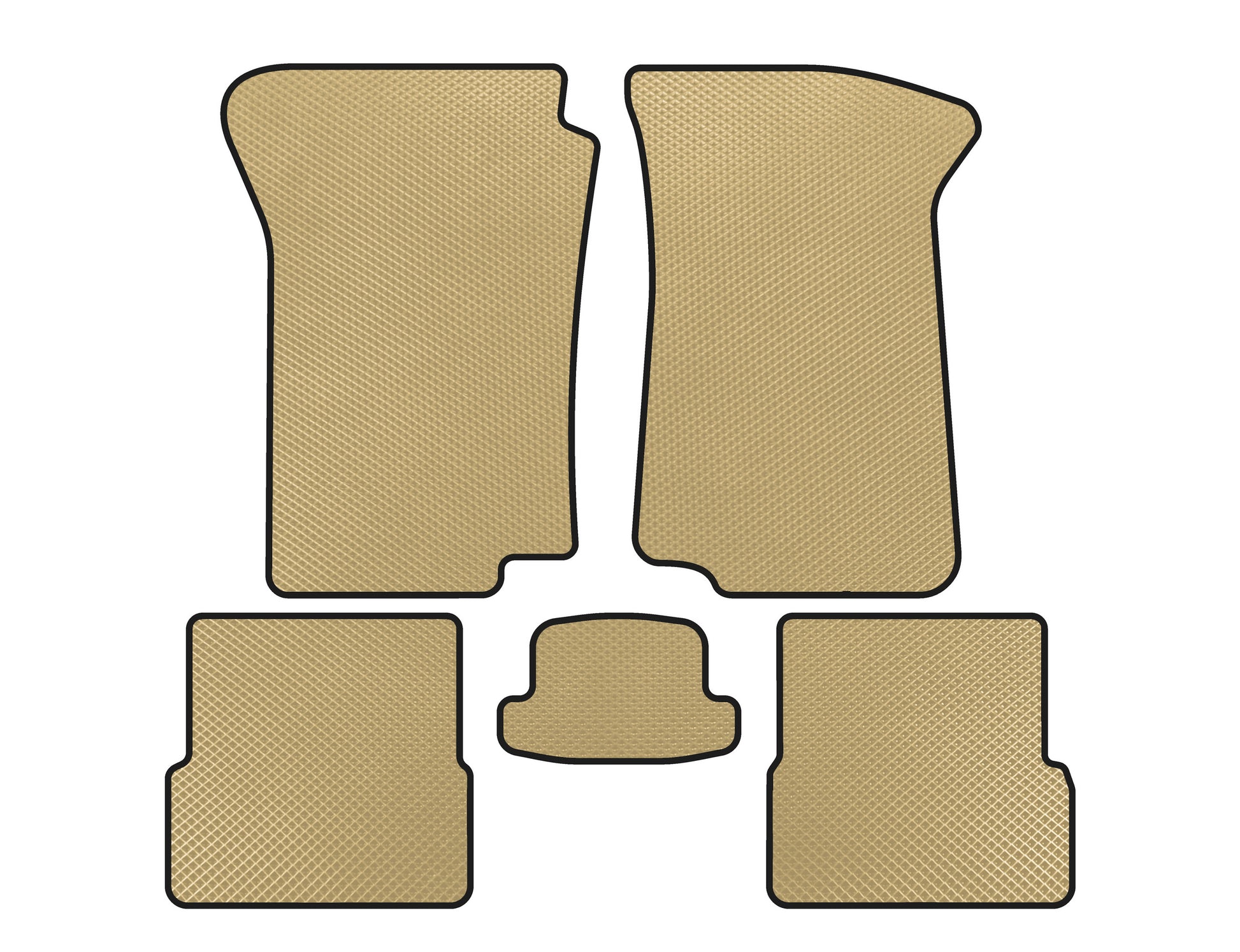 EVA Floor Mats (Beige) for Volkswagen Golf 2 1983-1992 - image 1