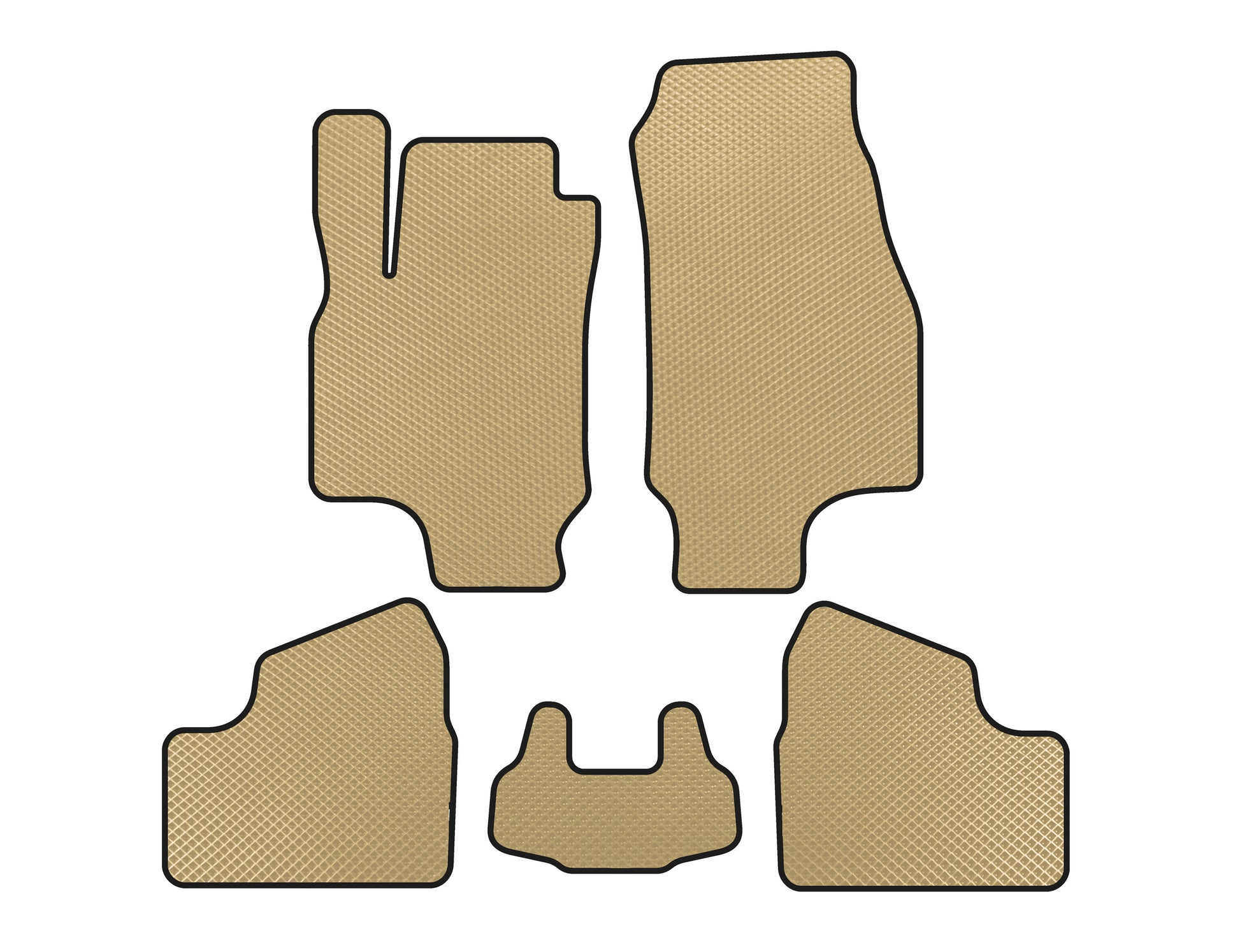EVA Floor Mats (SD, Beige) for Opel Astra G classic 1998-2012 - image 1