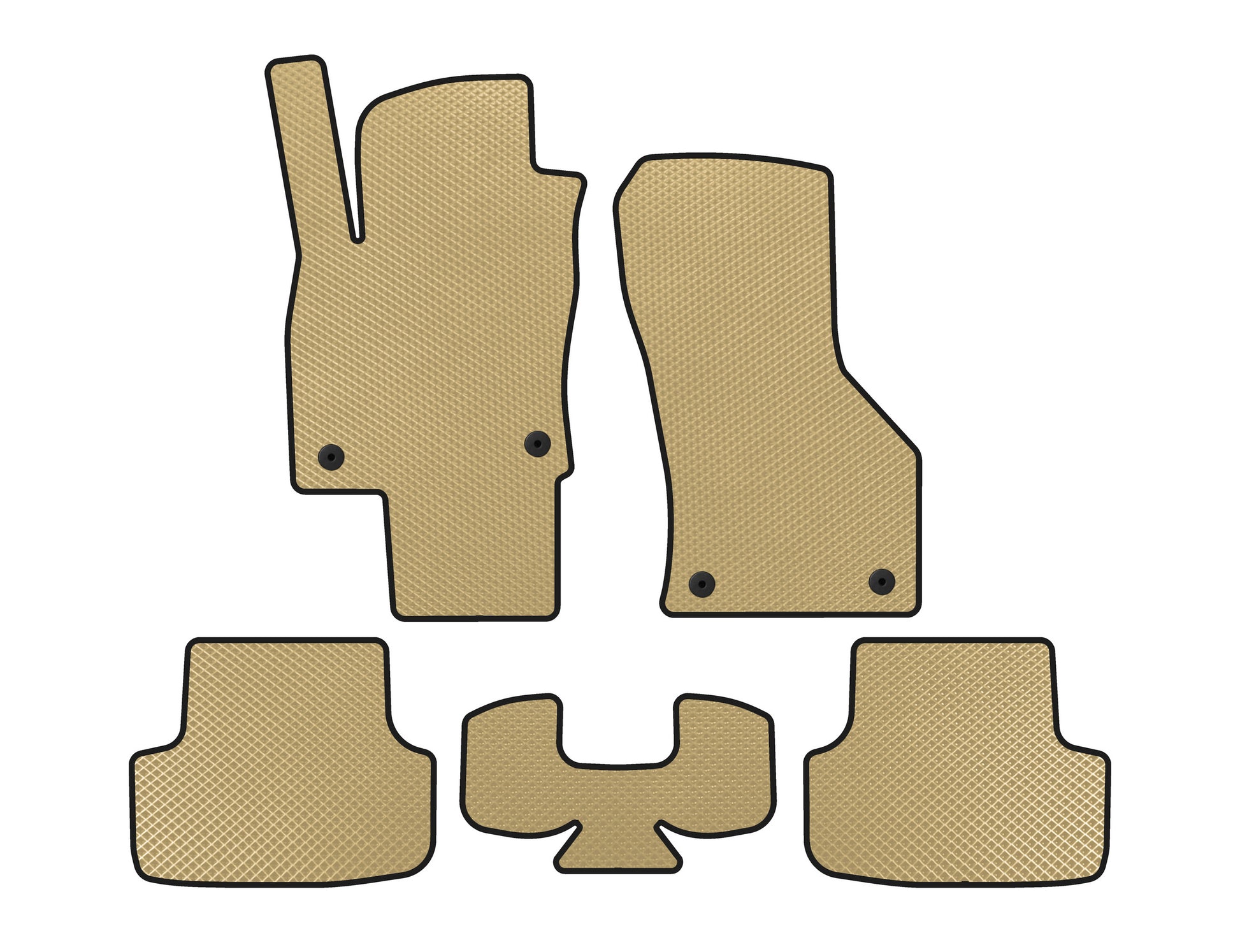 EVA Floor Mats (Beige) for Seat Leon 2013-2020 - image 1