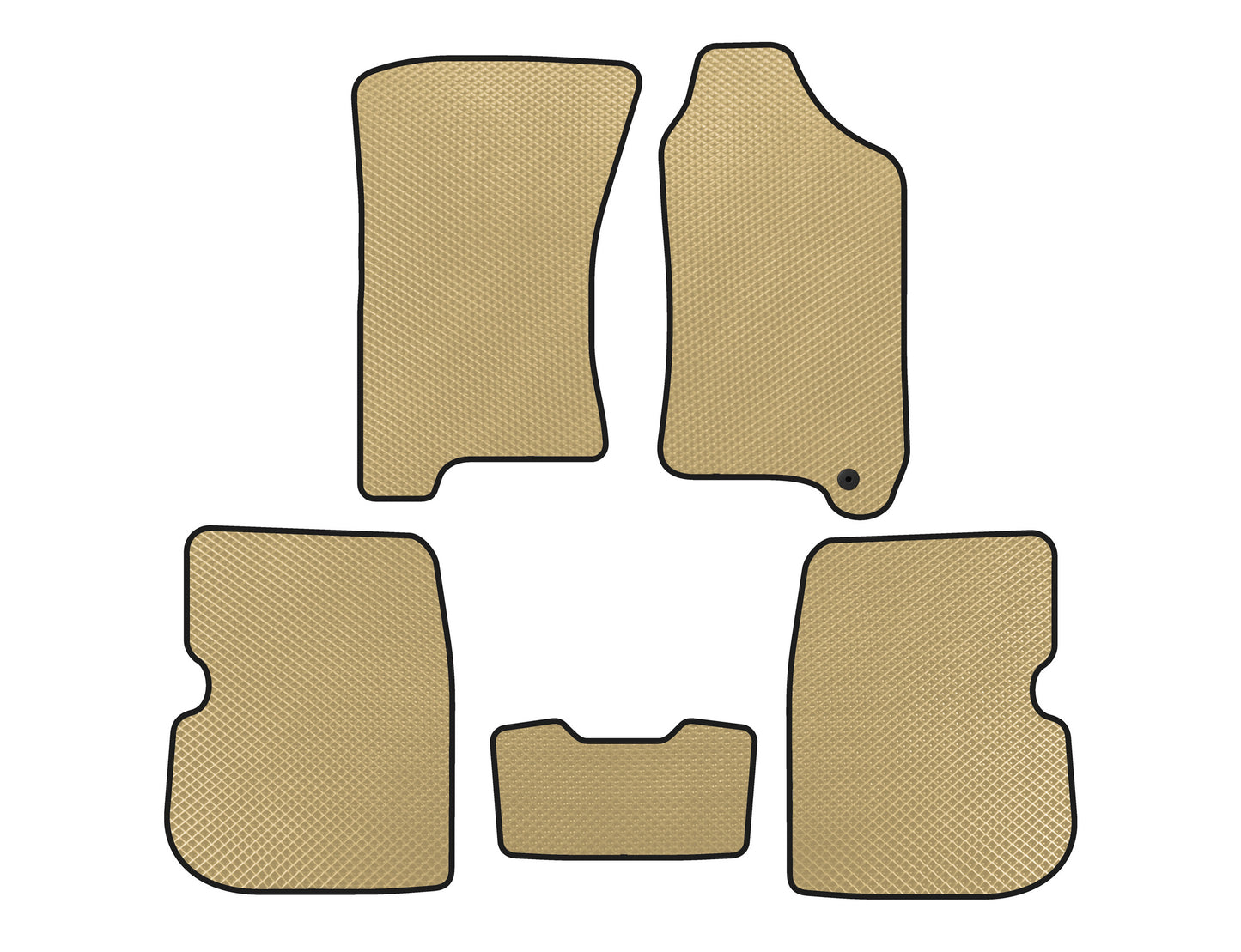 EVA Car Mats (Right-Hand Drive, Beige) for Subaru Forester 1997-2002 - image 1