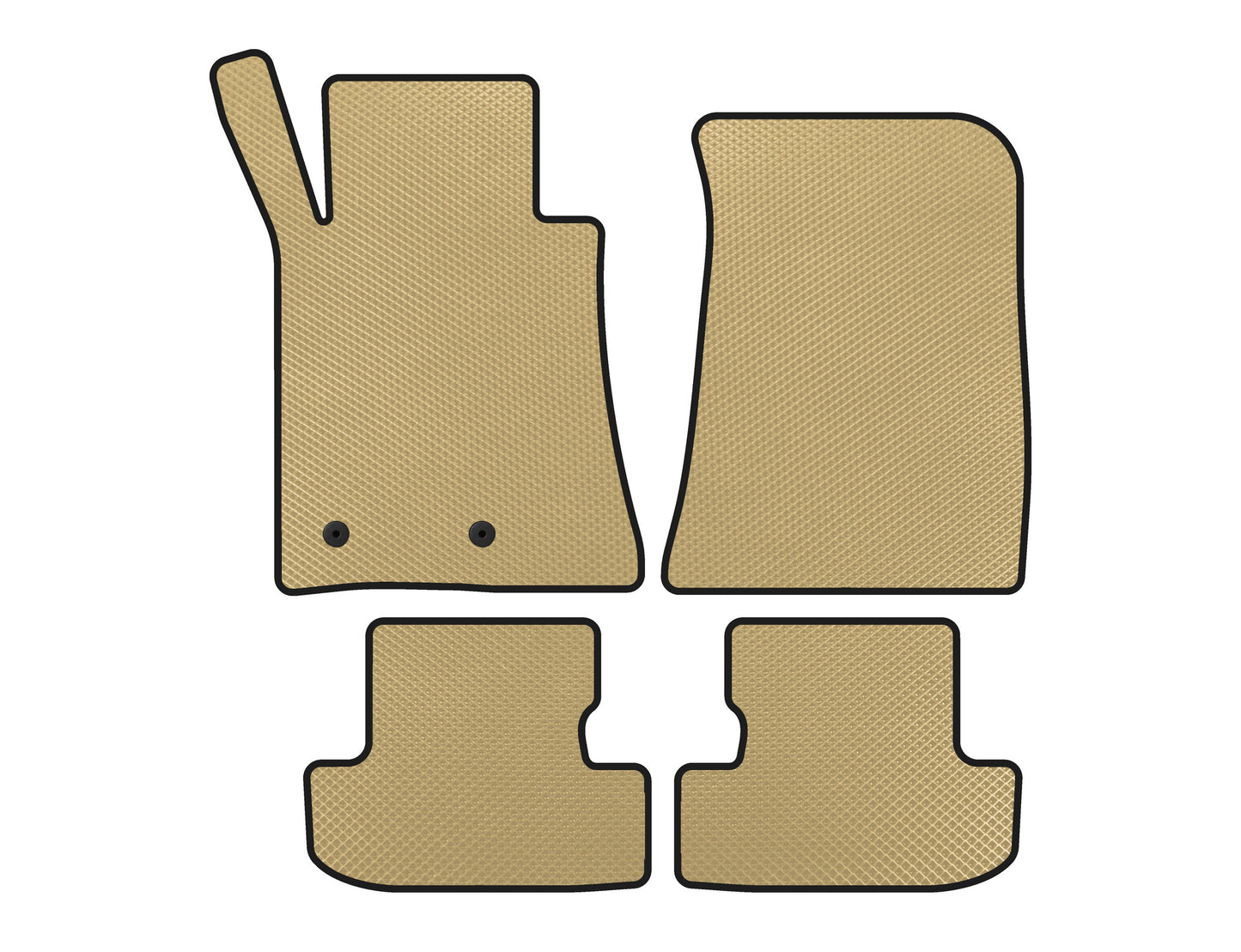 EVA Floor Mats (Coupe, Beige) for Ford Mustang 2015-2023 - image 1