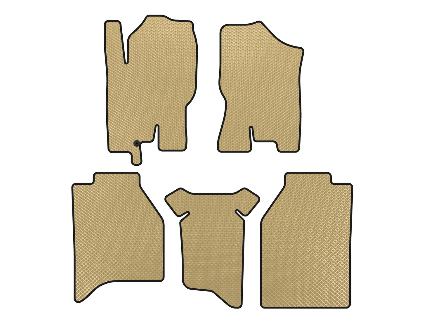 EVA Floor Mats (Beige) for Nissan Navara 2006-2015 - image 1
