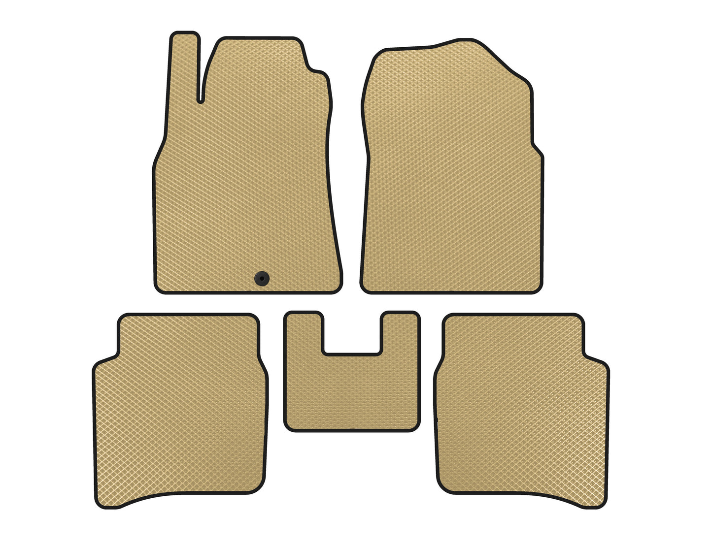 EVA Floor Mats (SD, Beige) for Nissan Primera P12 2002-2007 - image 1