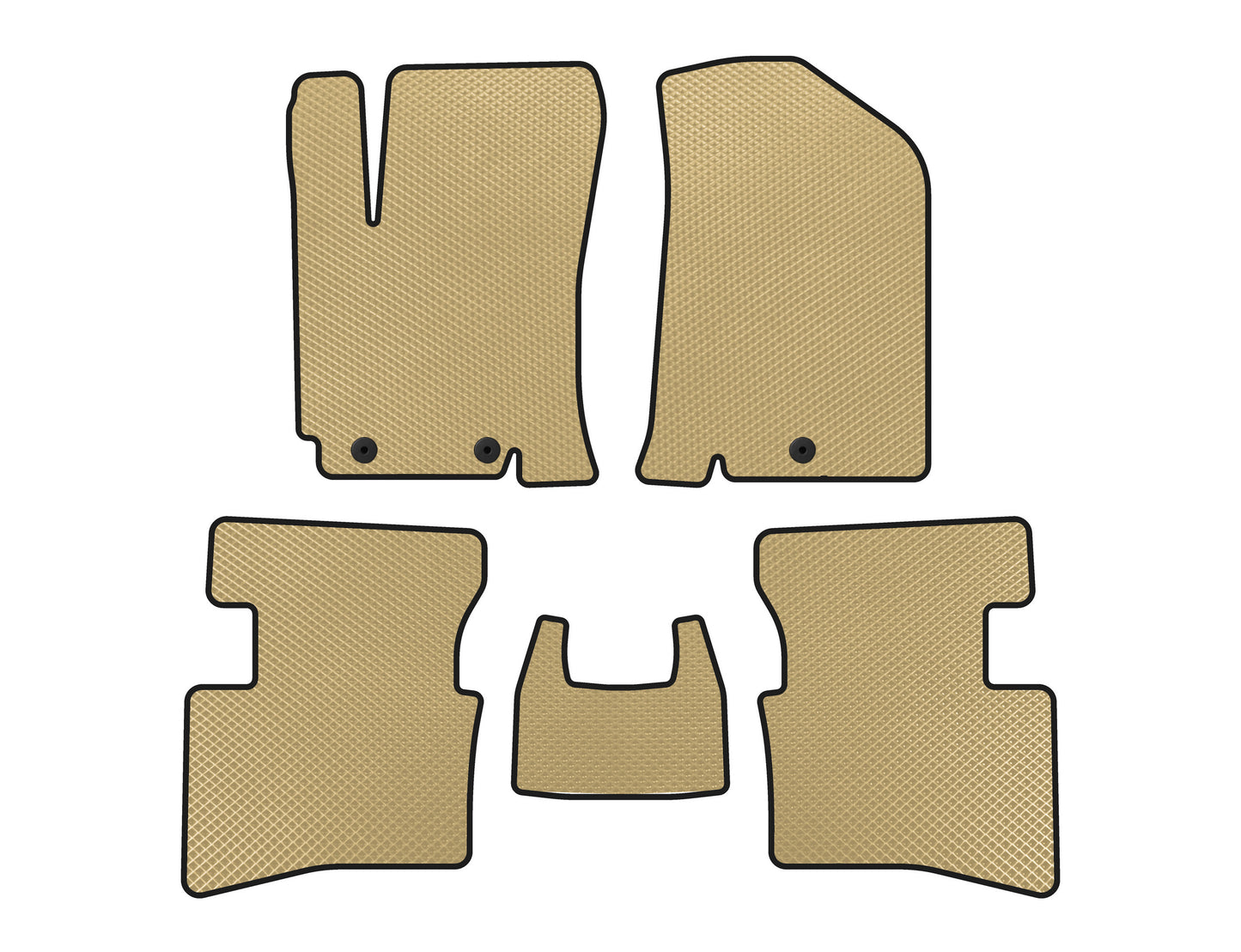 EVA V2 Floor Mats (Beige) for Kia Rio 2012-2017 - image 1