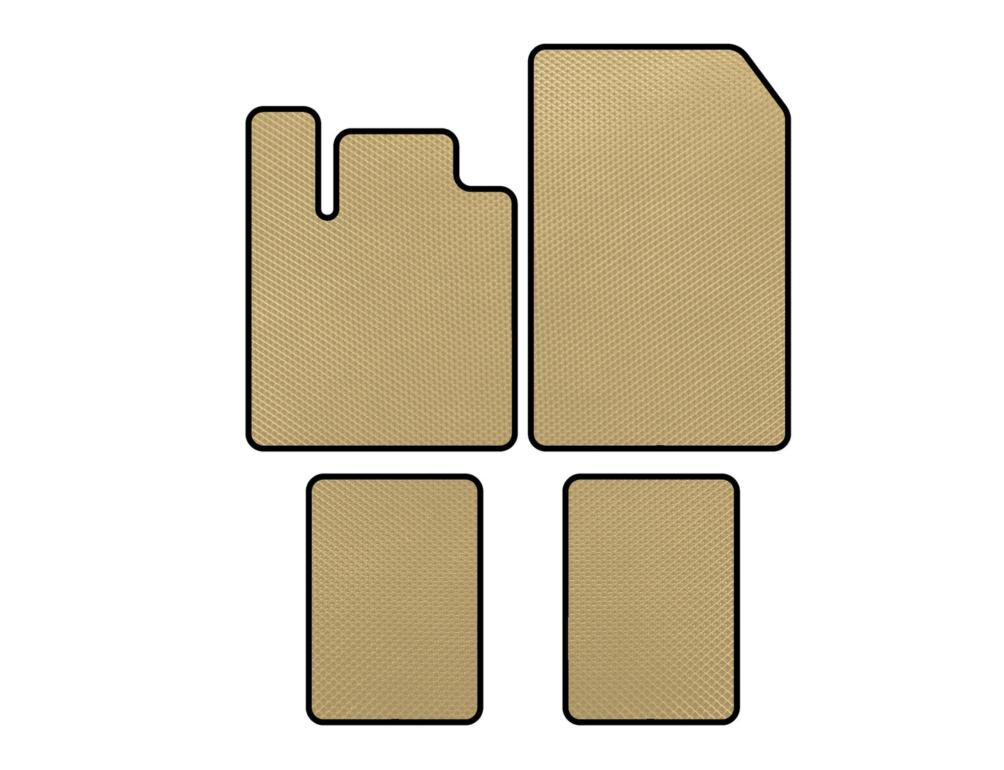 EVA Floor Mats (Beige) for Renault Twingo 2007-2014 - image 1