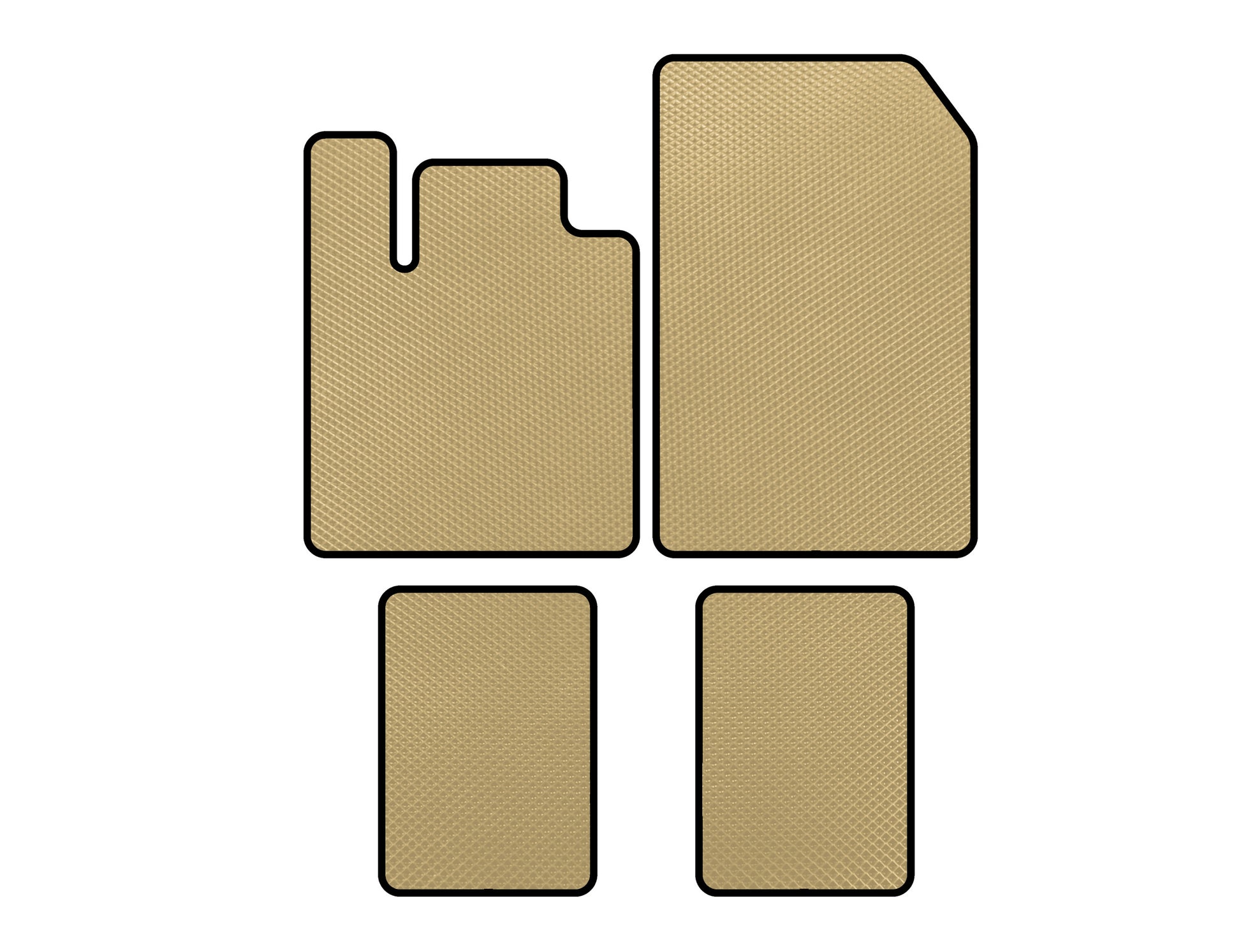 EVA Floor Mats (Beige) for Renault Twingo 2007-2014 - image 1