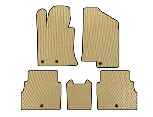 EVA V2 Floor Mats (Beige) for Hyundai Sonata YF 2010-2014 - image 1