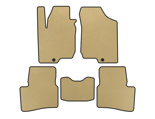 EVA Floor Mats (HB, 3-Door, Beige) for Kia Ceed 2007-2012 - image 1
