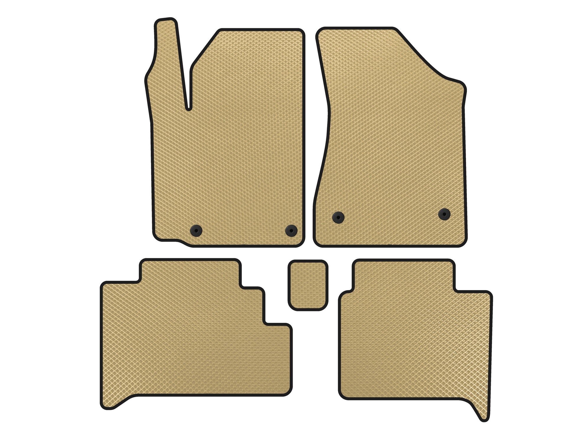 EVA Floor Mats (HB, Beige) for Geely GC-5 2010-2015 - image 1